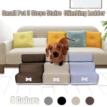 

Dog Stairs Pet 3 Steps Stairs for Small Dog Cat Dog House Pet Ramp Ladder Anti-slip Removable Dogs Bed Stairs Pet Supplies