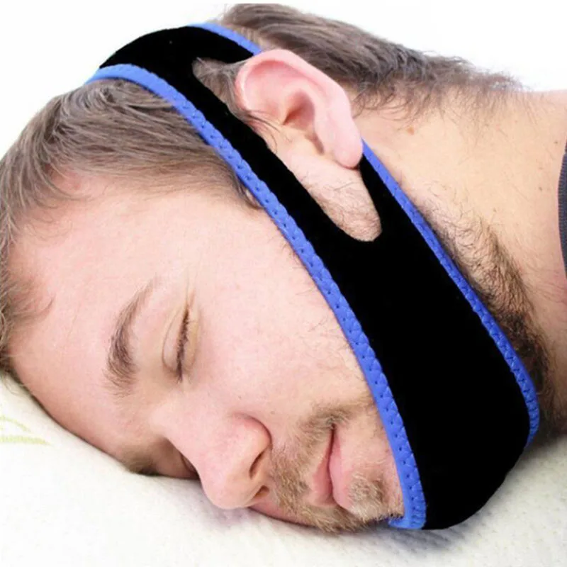 

Anti snoring chin strap sleep support Apnea belt sleep care tools from snoring Sleep apnea chin support straps for night sleep