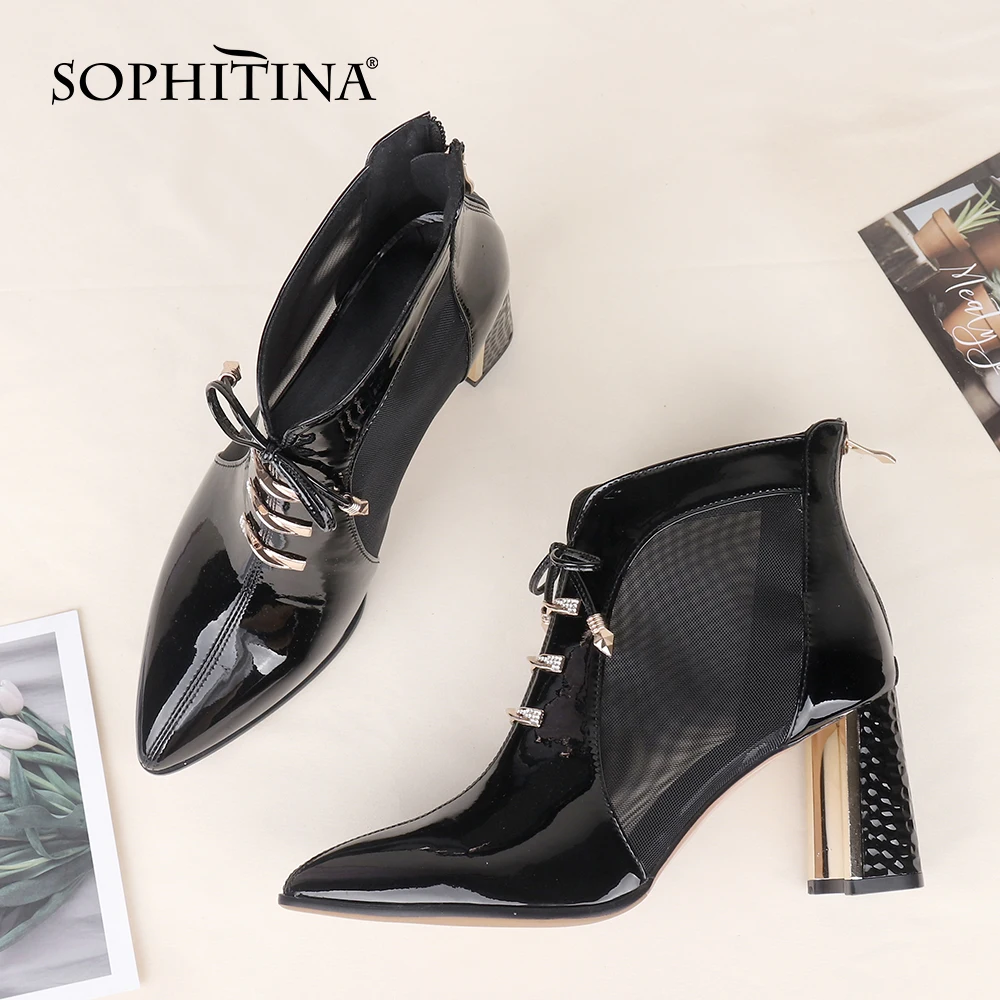 SOPHITINA/женские ботильоны Сезон лето осень Уличные ботинки из дышащей сетки