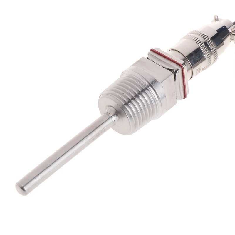 

RTD Pt100 Temperature Sensor Probe L 5cm 1/2" NPT Thread w/ Detachable Connector 35ED