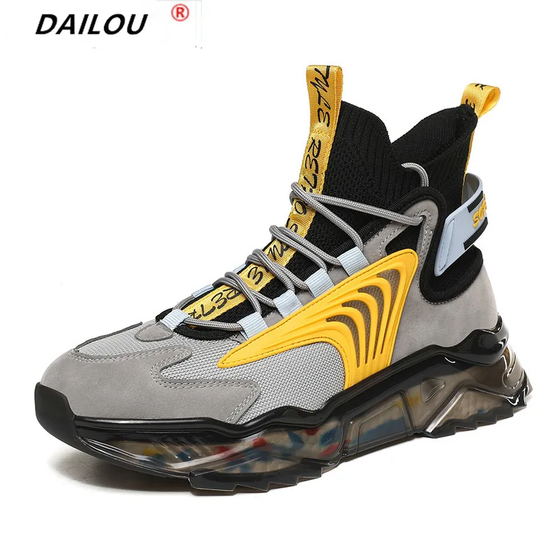 Air Sole Running Shoes for Men Comfortable Brand new Sneaker Size 39-46 Lace-up Outdoor Mesh Fitness Jogging Sport shoes for Men