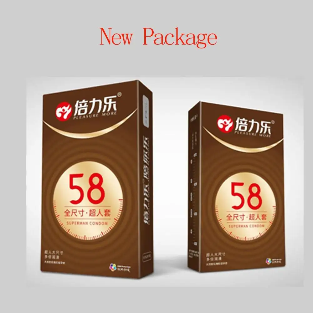 10Pc/Box Beilile All Size 58/65Mm Extra Large Xl Size Condoms For Men Lubricated Ultra Thin Latex Condom Sex Product For Couples
