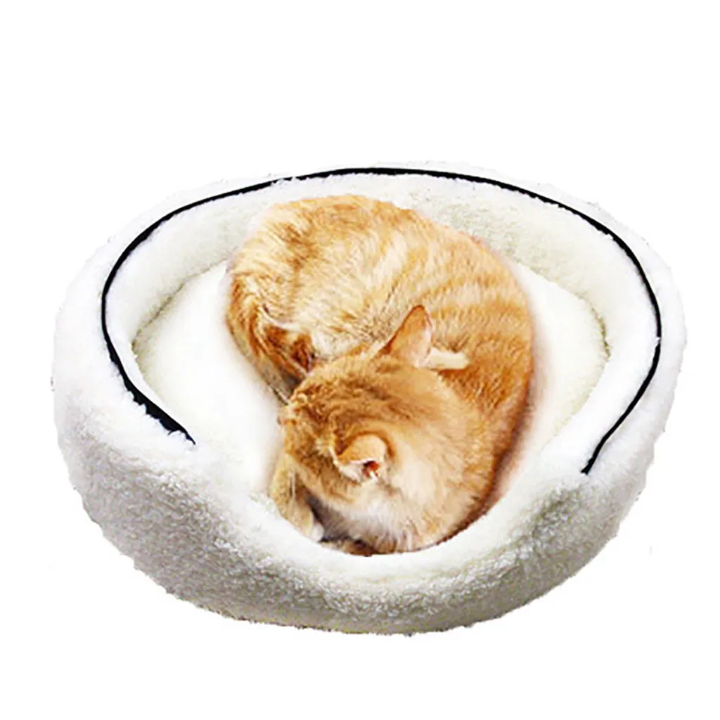 Домашняя кровать для питомца, котенок, домик, теплый, маленький, для кошек, собак, гнездо, складной, для кошек, пещера, милые спальные коврики, ЗИМНИЕ ТОВАРЫ