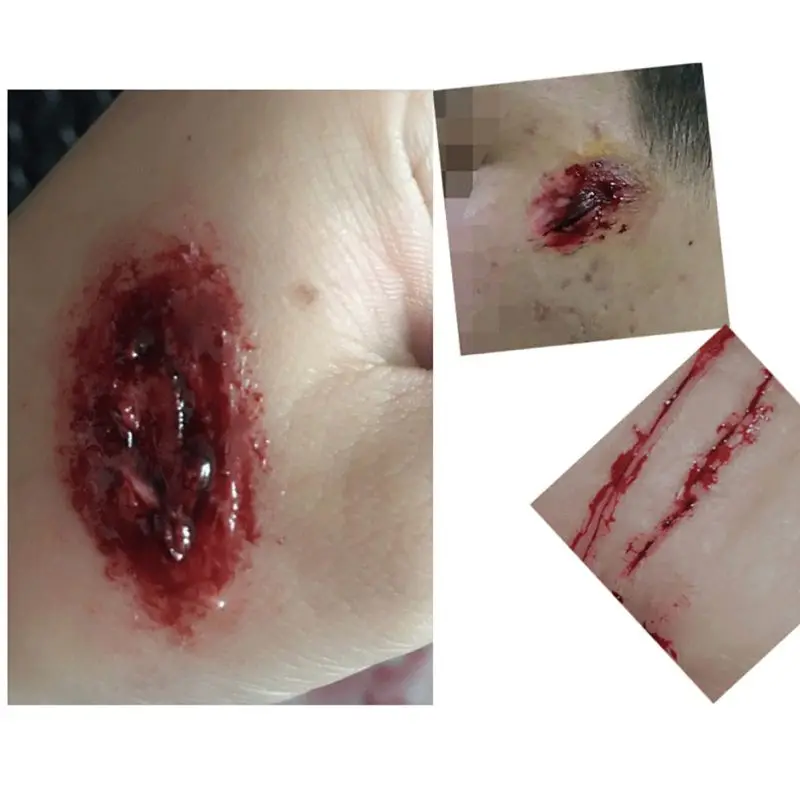 Halloween Fake Blood Face Body Paint Wounds Scars Bruises Cosplay Party Vampire Decorations Supplies Makeup Halloween Fake Blood Face Body Paint Wounds Scars Bruises Cosplay Party Vampire Decorations Supplies Makeup