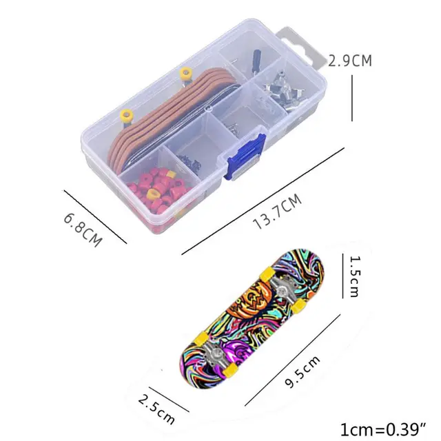 1 Set Plastic Mini Finger Skating Board Table Game Toy Kids Skateboard Children Finger Fingerboard Scooter Skate 6