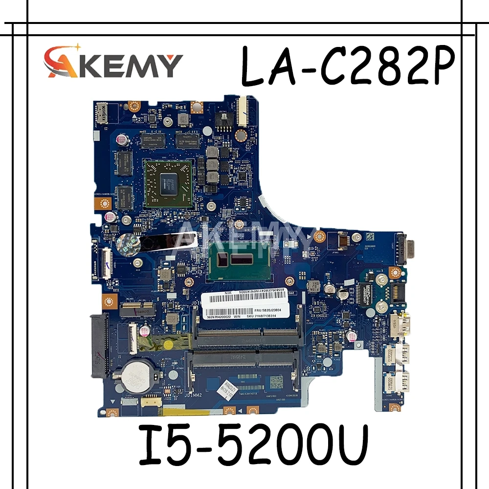 LA-C282P материнская плата для ноутбука For Lenovo Ideapad Z51-70 оригинальная I5-5200U AMD-Video |