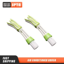SPTA – brosse de nettoyage de sortie de climatisation de voiture, amovible, accessoires de voiture, brosses de détail de nettoyage, brosse d'intérieur de voiture