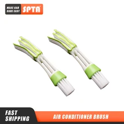 SPTA – brosse de nettoyage de sortie de climatisation de voiture, amovible, accessoires de voiture, brosses de détail de nettoyage, brosse d'intérieur de voiture 