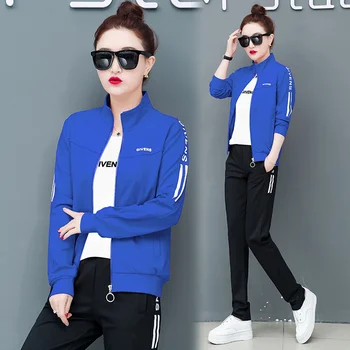

Autumn and Winter 2020 New 3 Piece Outfits for Women Comfortable Loose Long Sleeves Three Piece Set Plus Size Women Clothing