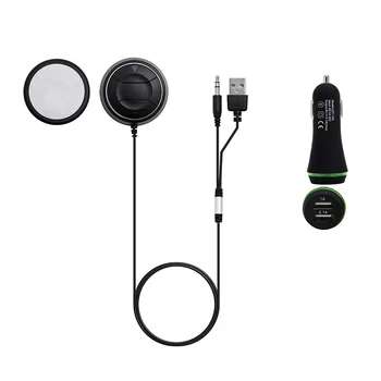 

Bluetooth 4.0 Handsfree Kit Stereo MP3 Music Audio Receiver For Cars AUX Input 3.5mm Dual USB Ports Charger