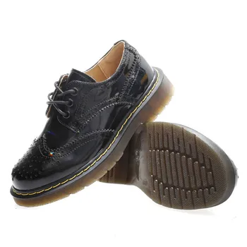 

Small leather shoes women 2020 spring new leather Korean round head lace-up shoes comfortable retro fashion women's shoes