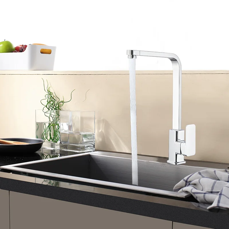 

King Sanitary Ware Kitchen High Standard Copper Core Washing Basin Sink Cold Hot Water Mixing Valve Manufacturers Wholesale