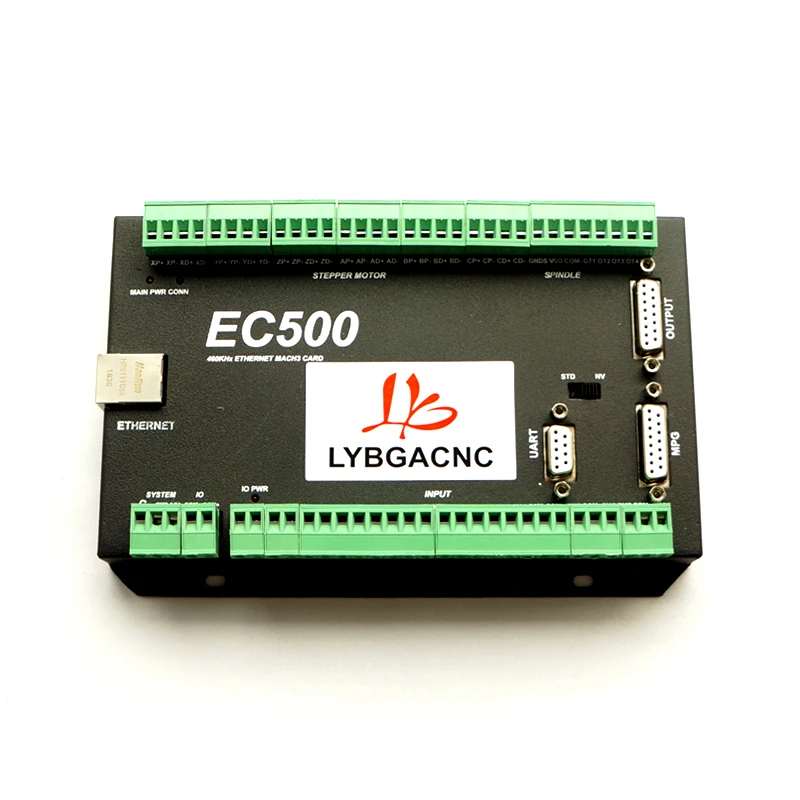 Mach3 Ethernet Управление карты EC500 фрезерный станок с ЧПУ 3/4/5/6 оси движения Управление карты 460 кГц коммутационная плата для DIY фрезерный станок с ЧПУ