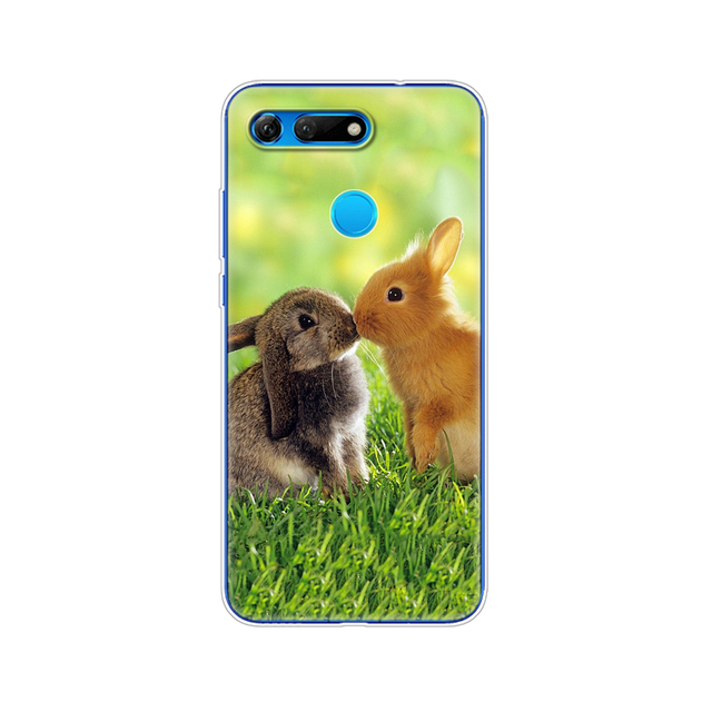 for Honor View 20 V20 Case TPU Funda Soft Silicone Cover For Honor V20 Capa Cute Animal pattern Silicone Phone