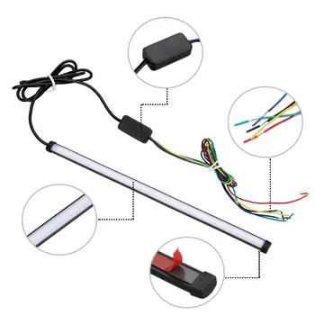 

6000k Light strip 1pcs 12V Car 10W Auto Flow Signal Replacement LED 30cm Running