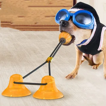 

Double Sucker Dog Toy Molar Missing Food Bite Resistant Ball Home Interactive Dog Toy Anti-bite Clean Teeth Health Toys