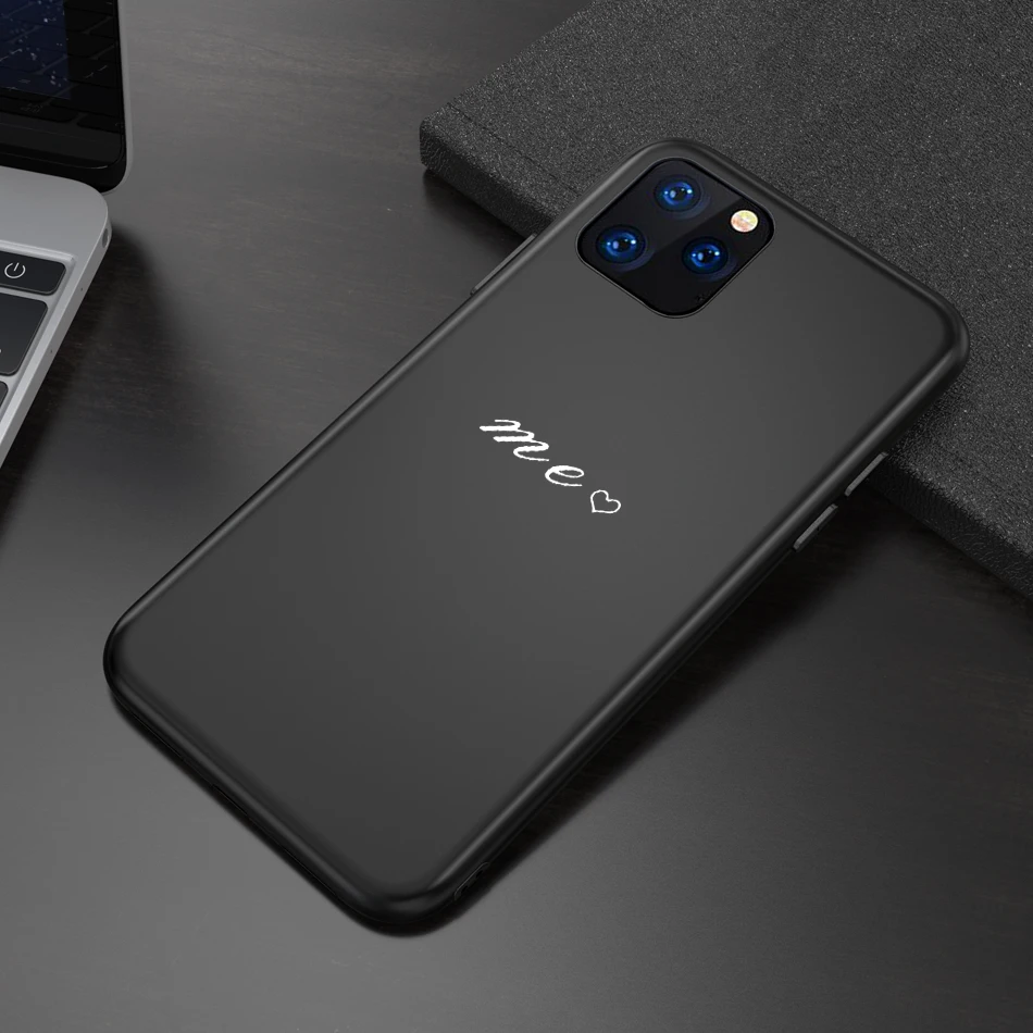 AC9852 Lovebay Пары Любовь Сердце Простой чехол для телефона для iPhone 11 Pro Max X XS XR Xs Max 6 6s 7 8 Plus Мягкий ТПУ силиконовый чехол - Цвет: AC9852