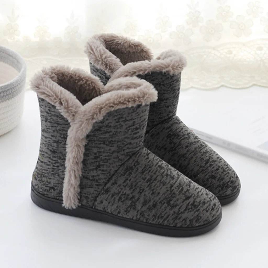 Home Shoes Men Slippers Home Slippers Winter Men Models Home Boots Soft Warm Winter Home Boots Thick Cotton Shoes Chinelo Kapcie