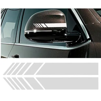 

Hot 2PCS Car Side Rear View Mirror Stripes Stickers For Car Decor Rearview Mirror Vinyl Car Stickers Car Styling