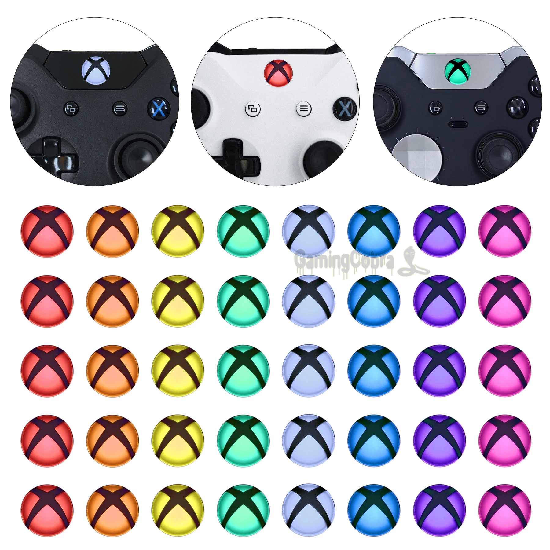 Xboxシリーズx S用extremerateカスタムホームガイドボタンledステッカーxboxone S X Xbox One Xbox Oneeliteコントローラー 40個 ステッカー Aliexpress