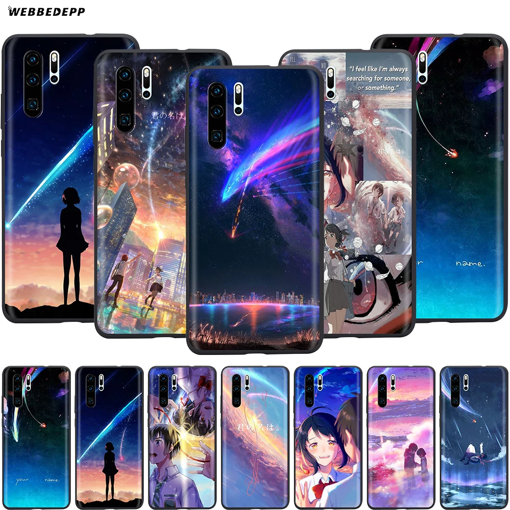 Webbedepp чехол с вашим именем Kimi No Na Wa для Huawei Mate 10 20 30 Nova 2i 2 3 3i 4 5i Y5 Y6 Y7 Y9 Pro Lite