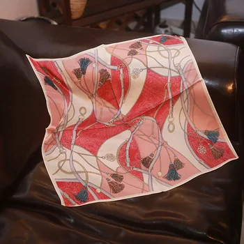 

New silk scarf "ribbon" silk small square scarf scarf scarf 100% mulberry silk professional commuter