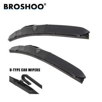 

BROSHOO Car Windscreen Wipers Blade For Peugeot 807 (2002-2010),26+26inch 1Pair Soft Rubber Wiper Blades Auto Accessories