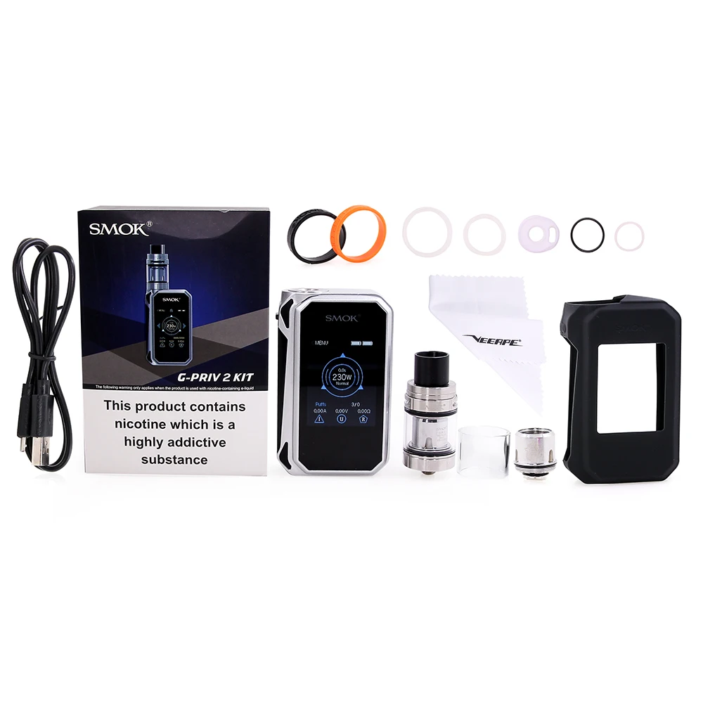 Оригинальный электронных сигарет SMOK G Priv 2 KIT электронная сигарета бокс мод 225W 8 мл