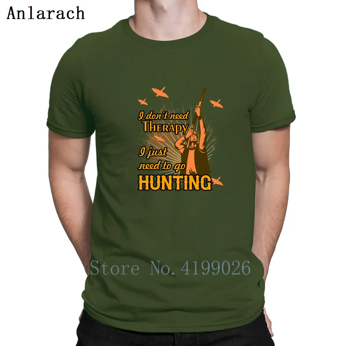 Футболки с надписью Need Huntings; футболки; сезон весна; Новейшая футболка; одежда для S-3xl; одежда для всей семьи; Anlarach Creature - Color: Army Green