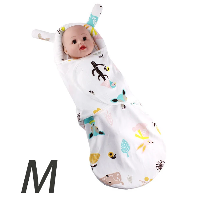 AAG хлопковый кокон для новорожденных, конверт для разряжения, детский спальный мешок, пеленка, пеленка для новорожденных, спальный мешок, мешок для больницы - Цвет: MAAG472-2M