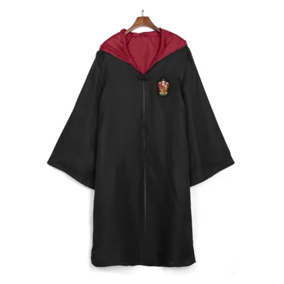 Халат накидка плащ с галстуком шарф палочка Поттер очки Ravenclaw Gryffindor Hufflepuff костюм Слизерин для взрослых Поттер новая одежда - Цвет: Gryffindor