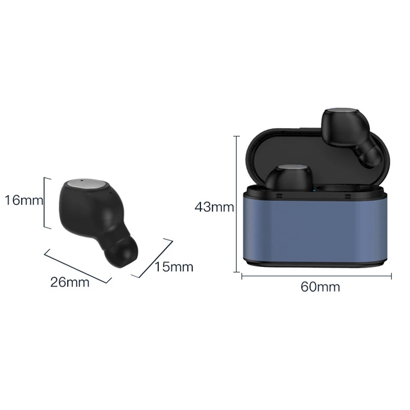 Bluetooth Headset TWS Wireless Bluetooth Earbuds Sports Waterproof Smart Noise Cancelling Headphones for Apple Android
