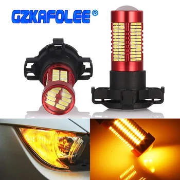 

GZKAFOLEE Amber PY24W LED Bulbs Turn Signal Light DRL For Range Rover Sport For BMW E90 E91 E92 E93 For Mercedes Benz W221 W251