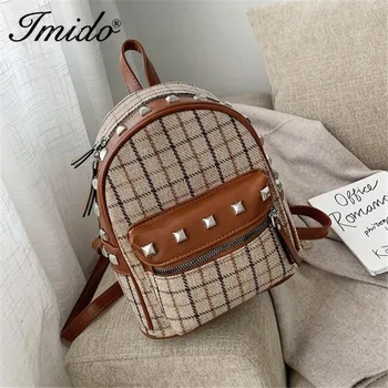 

2020 New Fashion Women Vintage Small Backpack Sweet Lady Mini Backpack Teenage Girl School Backpack Travel Feminina Backpack