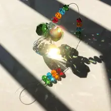 Хрустальные Восьмиугольные подвесные призмы, 1 шт., люстра, подвесные части, лампа, супер красота, Ловец солнечных лучей, домашний и садовый орнамент, домашний декор