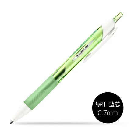 6 шт./лот, Mitsubishi Uni, SXN-157S, гладкая масляная ручка, 0,7 мм, наконечник, JETSTREAM, шариковая ручка, Пишущие принадлежности для детей, детей, студентов - Цвет: green-blue ink