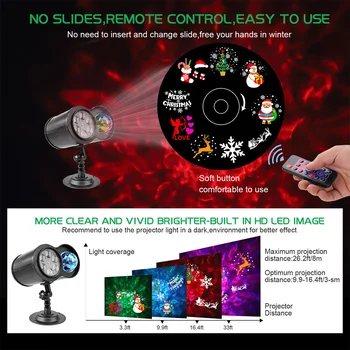 

2020 New Mini Christmas Lights Outdoor Projector Laser garden light Moving Disco Lights Christmas Decorations