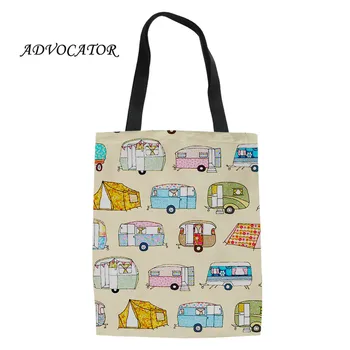

Cartoon Happy Comper Printing Boys and Girls Book Bag Foldable Canvas Shoulder Pocket Ladies Hand Bags Torebka Damska