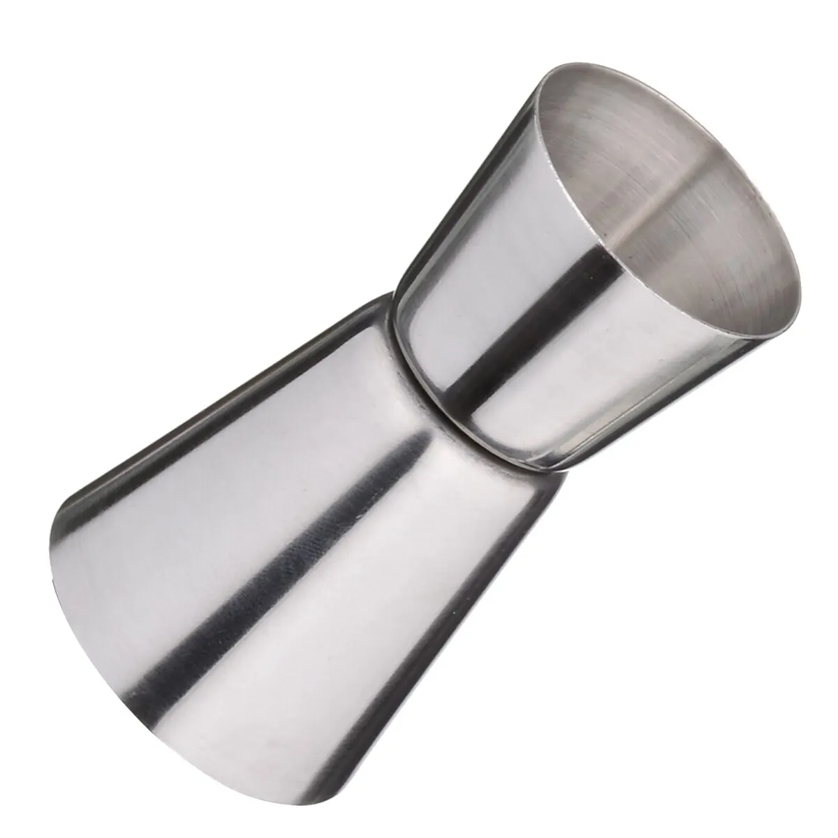 Double Side Cocktail Liquor Bar Measuring Cups Stainless Steel Jigger Short Drink Spirit Measure Cup For Bartender Wine Bar Tool