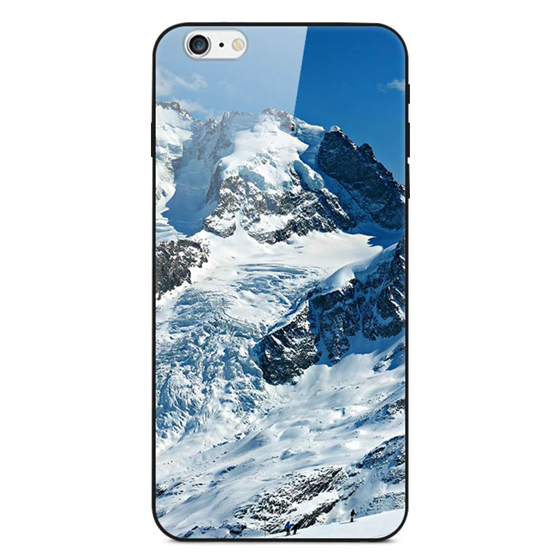 Чехол из закаленного стекла для телефона для iPhone 5 6s 6Plus 7 8Plus чехол задняя крышка для Apple iPhone X XR XS Max чехол силиконовый бампер