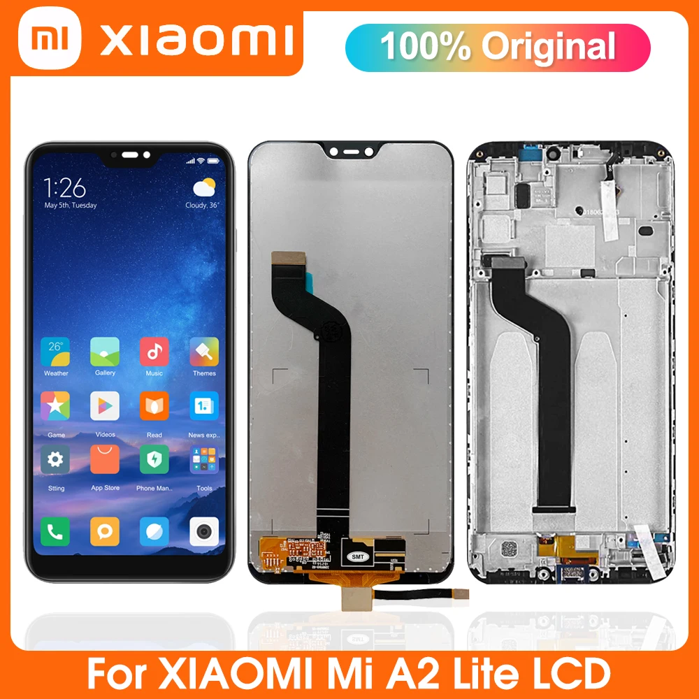 5 84 &quotОригинальный ЖК-дисплей для Xiaomi Mi A2 Lite с сенсорным экраном замена Redmi 6pro