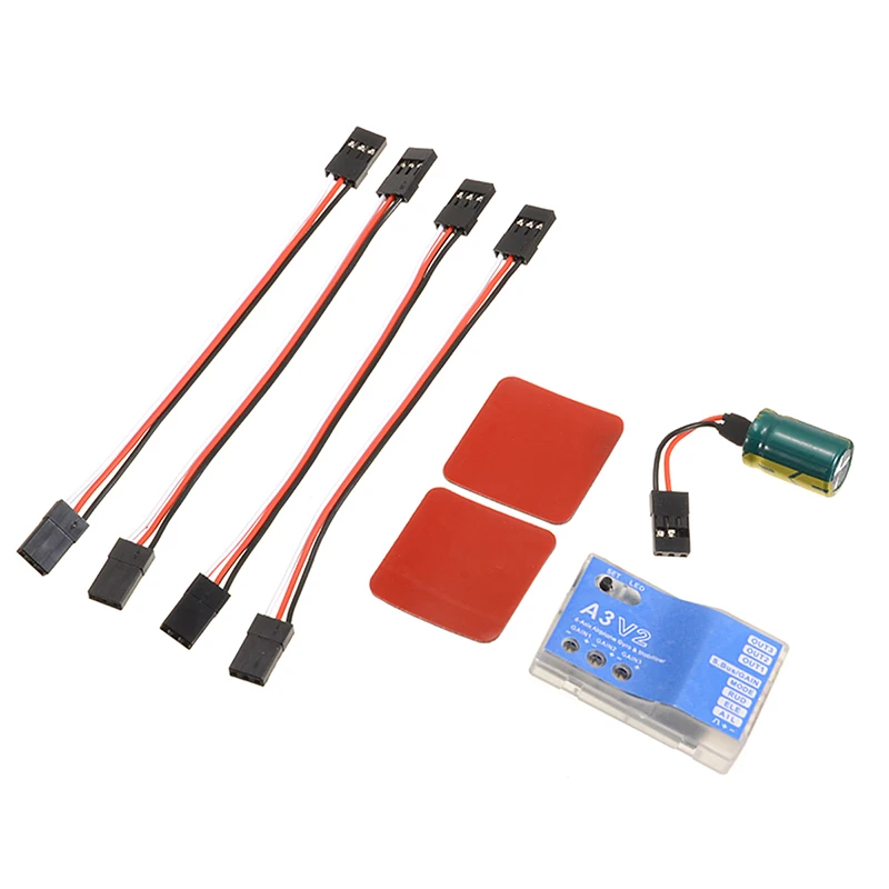 

DC 5V-7.4V A3 V2 3-Axis Fixed-wing Airplane Drone Gyro Flight Stabilizer Controller for RC Airplane Fixed-wing Copter