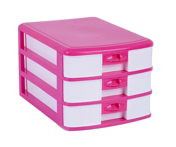 

Shun Hing A4-M3 # Three Layer Plastic Storage Cabinet Low Grid Lock A4 Paper File Cabinet Drawer-type Multipurpose Cabinet Finis