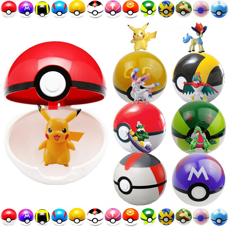 子供向けのモンスターボール モンスターボールの形をしたおもちゃの中の7cmのポケボール 子供向けのギフトに最適 Null Aliexpress