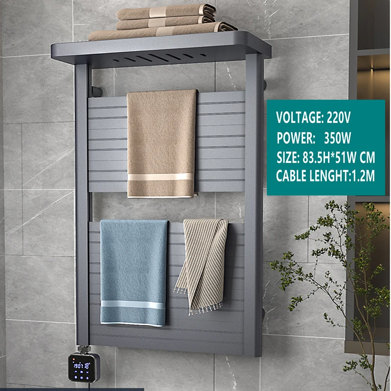 Smart Wifi Bathroom Electric Towel Warmer Heating Towel Shelf Rack Towel  Dryer Shelf Heated Towel Rack For Bathroom Accessories - AliExpress