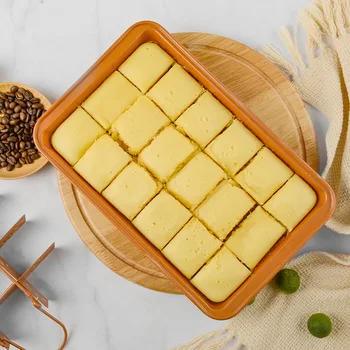 

Live Bottom Square Non-stick Brownie Cake Baking Pan Non-stick Coating Baking Brownie Pan Mould