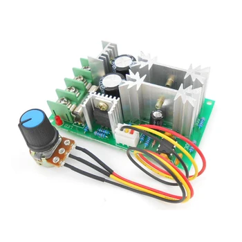 

DC Motor Speed Controller Switch PWM Fan DC Motor Speed Controller Module 1200W 20A DC 12V/24V/36V/48V 25KHZ