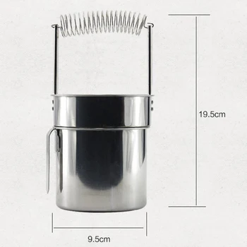 

Portable Large Brush Washer Stainless Steel Portable Brush Cleaner with with Removable Screen Insert for Artist