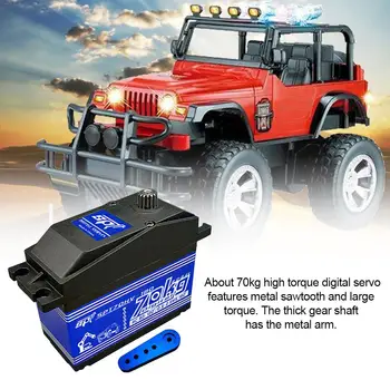 

70kg Full Metal Gear Case Standard Digital Servo 180 Continuous Rotation Rotary For RC Car Tank Wheel Robot Arm