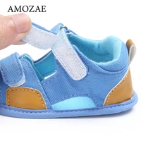 Newborn Baby Girls Sandals Unisex Soft Leather Baby Sandals Summer Shoes For Girls With Non-slip Suede Soles For Baby Boys 6